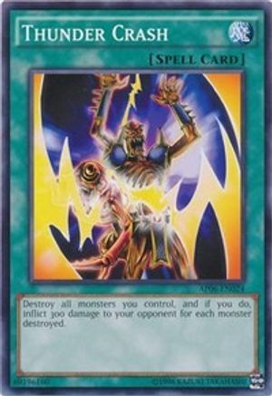 Thunder Crash (AP06-EN024) - Astral Pack 6 Unlimited - Premium Yugioh Single from Konami - Just $0.25! Shop now at Game Crave Tournament Store