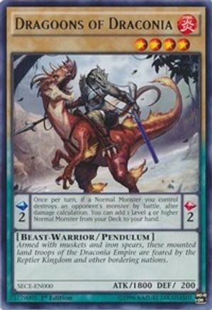 Dragoons of Draconia (SECE-EN000) - Secrets of Eternity 1st Edition - Premium Yugioh Single from Konami - Just $0.25! Shop now at Game Crave Tournament Store