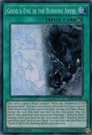 Good & Evil in the Burning Abyss (SECE-EN086) - Secrets of Eternity Unlimited - Premium Yugioh Single from Konami - Just $0.35! Shop now at Game Crave Tournament Store