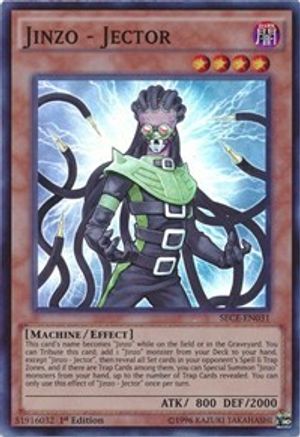 Jinzo - Jector (SECE-EN031) - Secrets of Eternity Unlimited - Premium Yugioh Single from Konami - Just $0.40! Shop now at Game Crave Tournament Store