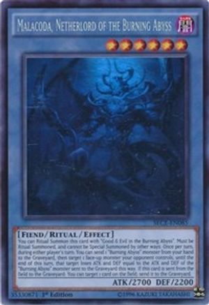 Malacoda, Netherlord of the Burning Abyss (Ghost Rare) (SECE-EN085) - Secrets of Eternity Unlimited - Premium Yugioh Single from Konami - Just $14.06! Shop now at Game Crave Tournament Store