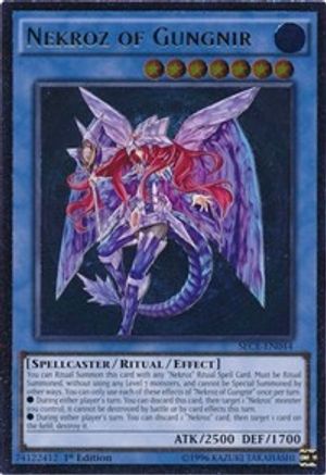 Nekroz of Gungnir (UTR) (SECE-EN044) - Secrets of Eternity Unlimited - Premium Yugioh Single from Konami - Just $7.98! Shop now at Game Crave Tournament Store