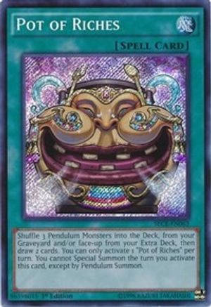 Pot of Riches (SECE-EN063) - Secrets of Eternity 1st Edition - Premium Yugioh Single from Konami - Just $0.38! Shop now at Game Crave Tournament Store