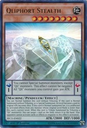 Qliphort Stealth (SECE-EN022) - Secrets of Eternity Unlimited - Premium Yugioh Single from Konami - Just $2.22! Shop now at Game Crave Tournament Store