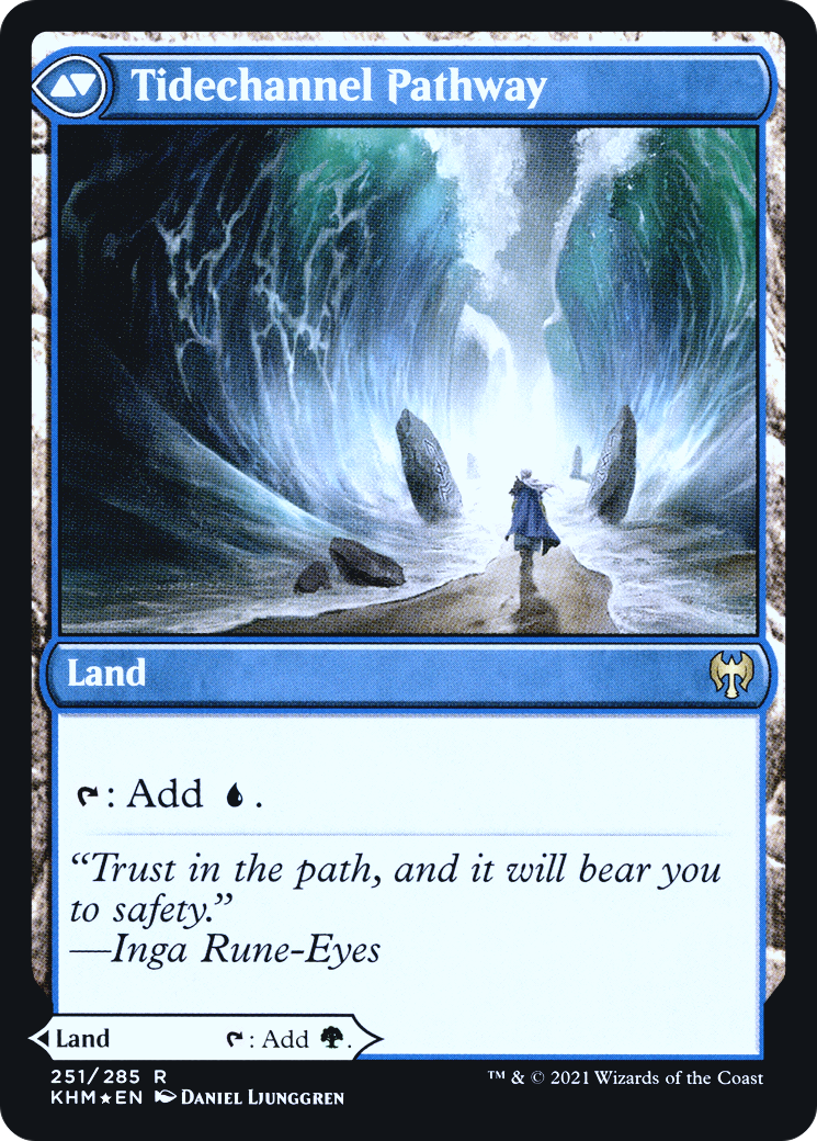 Barkchannel Pathway // Tidechannel Pathway (PKHM-251S) - Kaldheim Promos Foil - Premium MTG Single from Wizards of the Coast - Just $1.62! Shop now at Game Crave Tournament Store