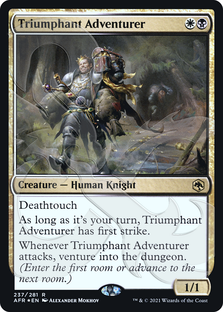 Triumphant Adventurer (PAFR-237A) - Adventures in the Forgotten Realms Promos Foil - Premium MTG Single from Wizards of the Coast - Just $4.32! Shop now at Game Crave Tournament Store