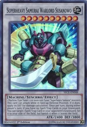 Superheavy Samurai Warlord Susanowo (SECE-EN048) - Secrets of Eternity 1st Edition - Premium Yugioh Single from Konami - Just $1.06! Shop now at Game Crave Tournament Store