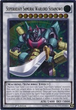 Superheavy Samurai Warlord Susanowo (UTR) (SECE-EN048) - Secrets of Eternity 1st Edition - Premium Yugioh Single from Konami - Just $2.15! Shop now at Game Crave Tournament Store