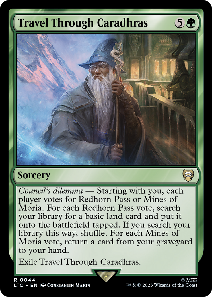 Travel Through Caradhras (LTC-044) - Tales of Middle-earth Commander - Premium MTG Single from Wizards of the Coast - Just $0.08! Shop now at Game Crave Tournament Store