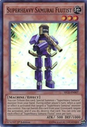 Superheavy Samurai Flutist (SECE-EN007) - Secrets of Eternity Unlimited - Premium Yugioh Single from Konami - Just $0.73! Shop now at Game Crave Tournament Store