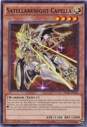 Satellarknight Capella (SECE-EN024) - Secrets of Eternity 1st Edition - Premium Yugioh Single from Konami - Just $0.25! Shop now at Game Crave Tournament Store