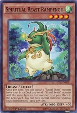 Spiritual Beast Rampengu (SECE-EN029) - Secrets of Eternity 1st Edition - Premium Yugioh Single from Konami - Just $0.32! Shop now at Game Crave Tournament Store