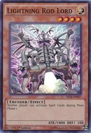 Lightning Rod Lord (SECE-EN037) - Secrets of Eternity Unlimited - Premium Yugioh Single from Konami - Just $0.25! Shop now at Game Crave Tournament Store