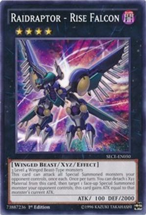 Raidraptor - Rise Falcon (SECE-EN050) - Secrets of Eternity 1st Edition - Premium Yugioh Single from Konami - Just $0.08! Shop now at Game Crave Tournament Store
