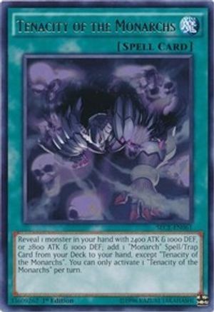 Tenacity of the Monarchs (SECE-EN061) - Secrets of Eternity 1st Edition - Premium Yugioh Single from Konami - Just $1.18! Shop now at Game Crave Tournament Store