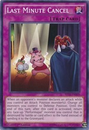 Last Minute Cancel (SECE-EN069) - Secrets of Eternity 1st Edition - Premium Yugioh Single from Konami - Just $0.25! Shop now at Game Crave Tournament Store
