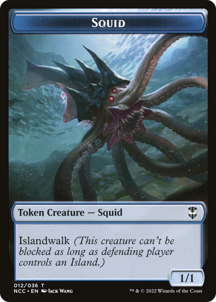 Squid (TNCC-012) - New Capenna Commander Tokens Foil - Premium MTG Single from Wizards of the Coast - Just $0! Shop now at Game Crave Tournament Store