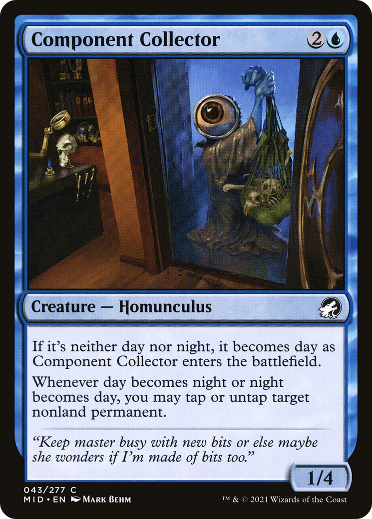 Component Collector (MID-043) - Innistrad: Midnight Hunt - Premium MTG Single from Wizards of the Coast - Just $0.08! Shop now at Game Crave Tournament Store