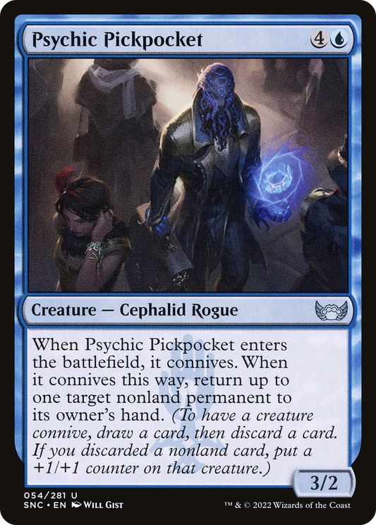 Psychic Pickpocket (SNC-054) - Streets of New Capenna - Premium MTG Single from Wizards of the Coast - Just $0.08! Shop now at Game Crave Tournament Store