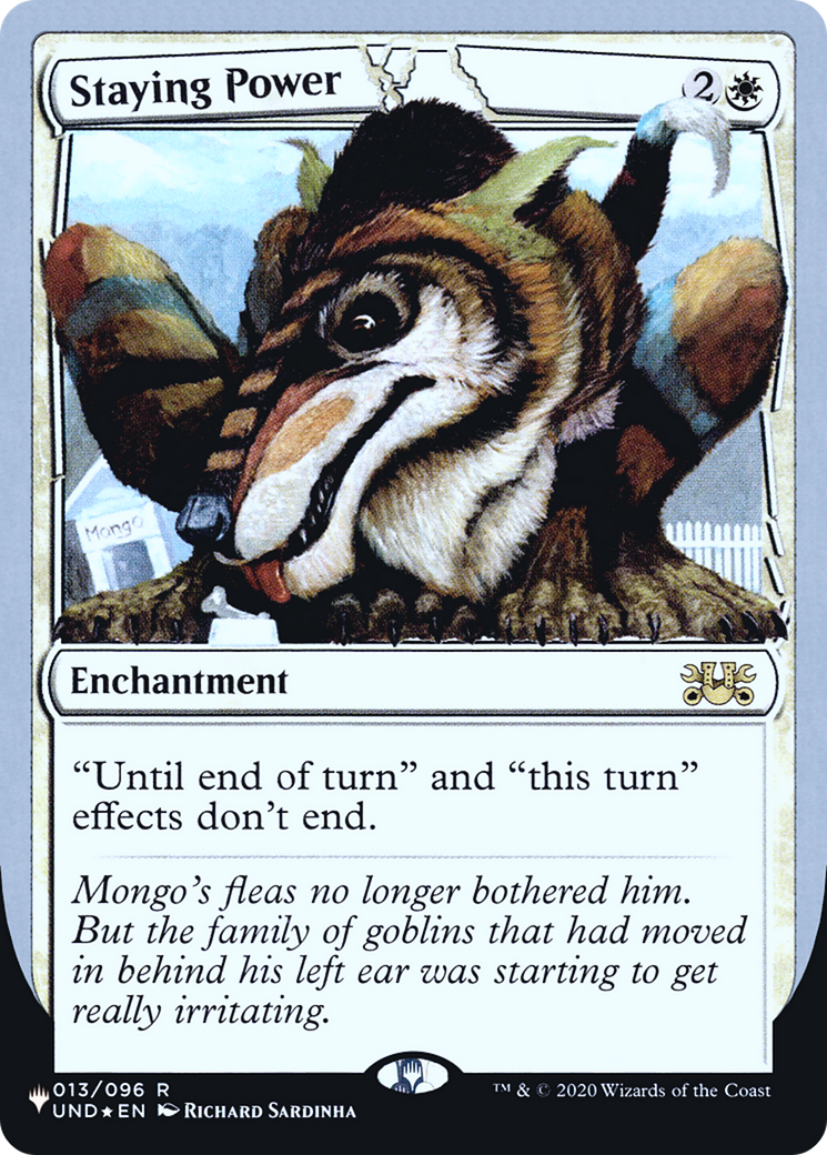 Staying Power (UPLIST-008) - The List (Unfinity Foil Edition) Foil - Premium MTG Single from Wizards of the Coast - Just $0.25! Shop now at Game Crave Tournament Store