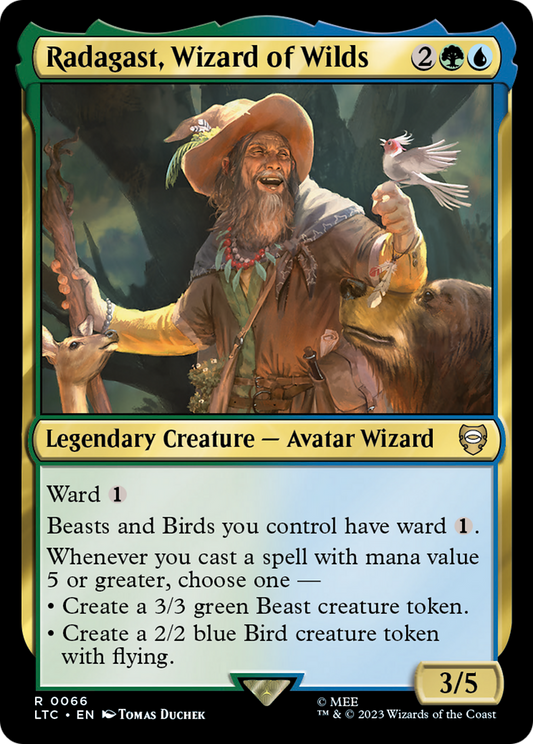 Radagast, Wizard of Wilds (LTC-066) - Tales of Middle-earth Commander - Premium MTG Single from Wizards of the Coast - Just $0.25! Shop now at Game Crave Tournament Store