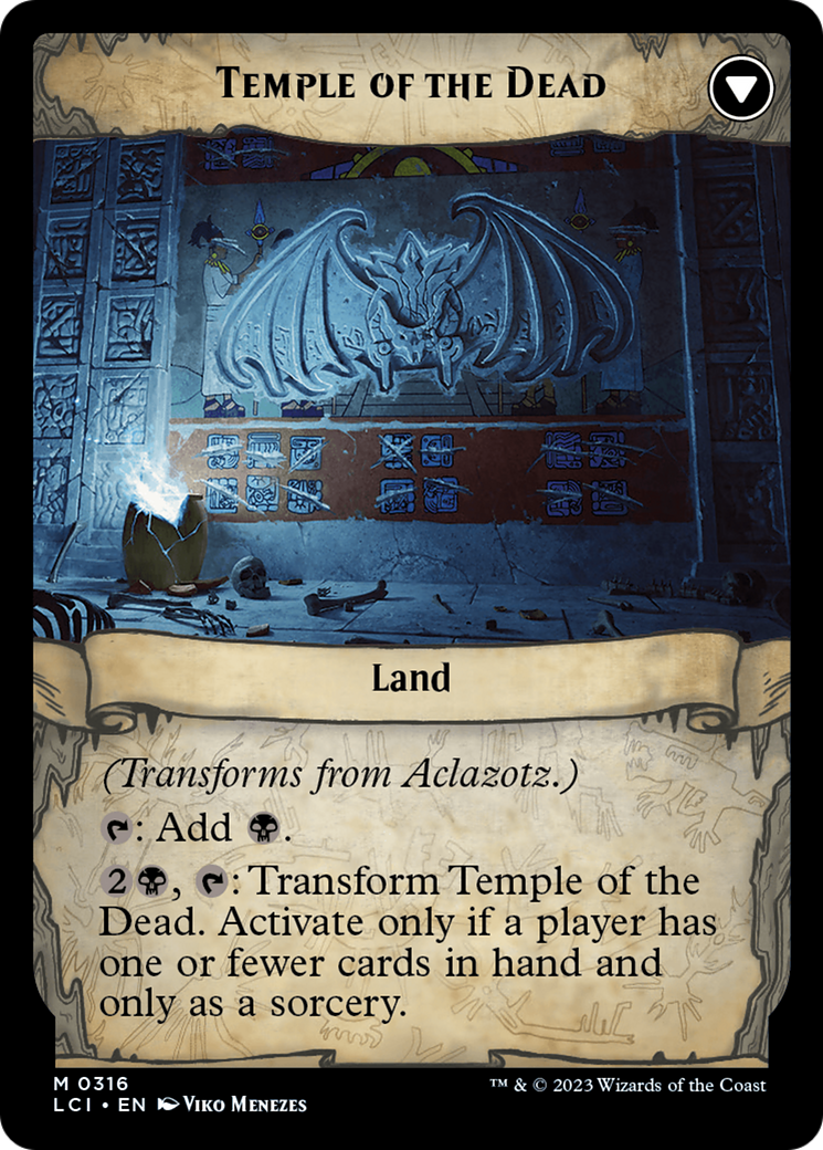 Aclazotz, Deepest Betrayal // Temple of the Dead (LCI-316) - The Lost Caverns of Ixalan: (Showcase) Foil - Premium MTG Single from Wizards of the Coast - Just $1.43! Shop now at Game Crave Tournament Store