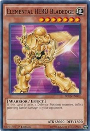 Elemental HERO Bladedge (SDHS-EN009) - Structure Deck: HERO Strike Unlimited - Premium Yugioh Single from Konami - Just $0.25! Shop now at Game Crave Tournament Store