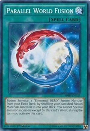 Parallel World Fusion (SDHS-EN025) - Structure Deck: HERO Strike Unlimited - Premium Yugioh Single from Konami - Just $0.25! Shop now at Game Crave Tournament Store