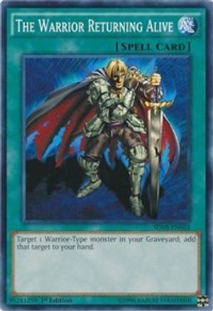The Warrior Returning Alive (SDHS-EN033) - Structure Deck: HERO Strike 1st Edition - Premium Yugioh Single from Konami - Just $0.25! Shop now at Game Crave Tournament Store