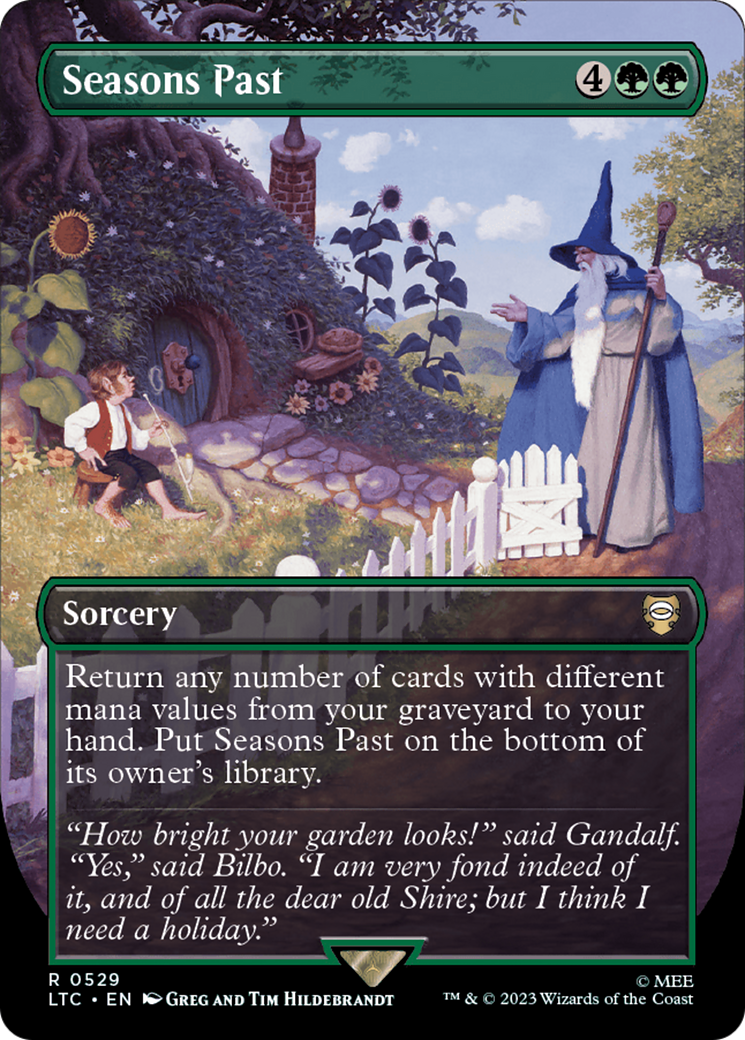 Seasons Past (LTC-529) - Tales of Middle-earth Commander (Borderless) - Premium MTG Single from Wizards of the Coast - Just $2.44! Shop now at Game Crave Tournament Store