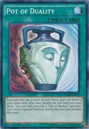 Pot of Duality (SDHS-EN034) - Structure Deck: HERO Strike 1st Edition - Premium Yugioh Single from Konami - Just $0.08! Shop now at Game Crave Tournament Store