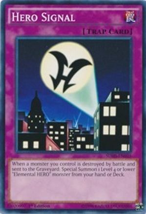 Hero Signal (SDHS-EN035) - Structure Deck: HERO Strike 1st Edition - Premium Yugioh Single from Konami - Just $0.32! Shop now at Game Crave Tournament Store