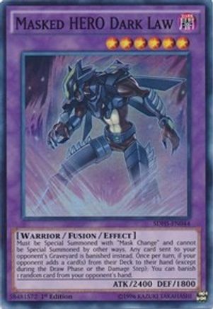 Masked HERO Dark Law (SDHS-EN044) - Structure Deck: HERO Strike Unlimited - Premium Yugioh Single from Konami - Just $0.09! Shop now at Game Crave Tournament Store