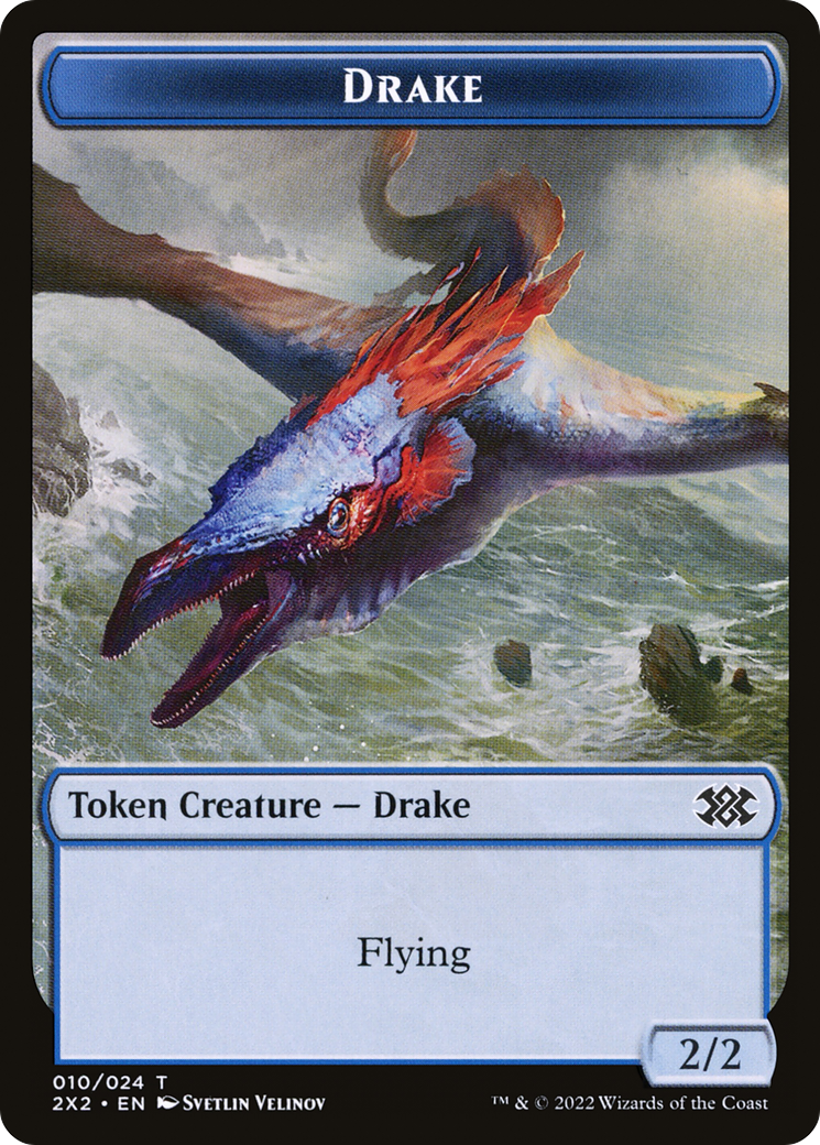 Drake (T2X2-010) - Double Masters 2022 Tokens Foil - Premium MTG Single from Wizards of the Coast - Just $0! Shop now at Game Crave Tournament Store