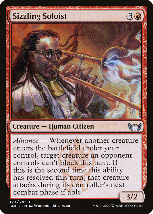 Sizzling Soloist (SNC-123) - Streets of New Capenna - Premium MTG Single from Wizards of the Coast - Just $0.08! Shop now at Game Crave Tournament Store