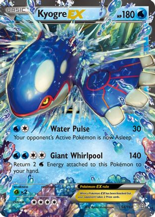 Kyogre-EX 54/160 - Primal Clash Holofoil - Premium Pokemon Single from Nintendo - Just $4.44! Shop now at Game Crave Tournament Store