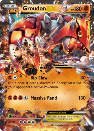 Groudon-EX 85/160 - Primal Clash Holofoil - Premium Pokemon Single from Nintendo - Just $3.80! Shop now at Game Crave Tournament Store