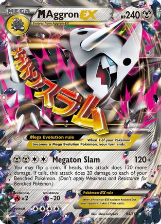 M Aggron-EX 94/160 - Primal Clash Holofoil - Premium Pokemon Single from Nintendo - Just $5.37! Shop now at Game Crave Tournament Store