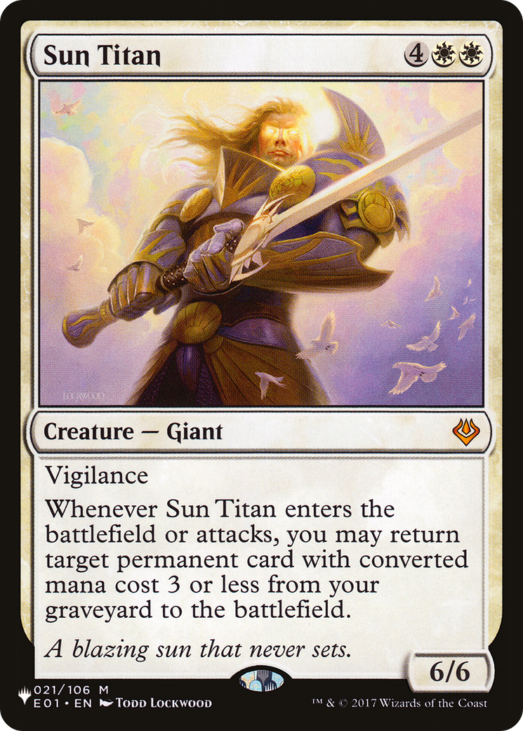 Sun Titan (PLIST-412) - The List - Premium MTG Single from Wizards of the Coast - Just $0.89! Shop now at Game Crave Tournament Store