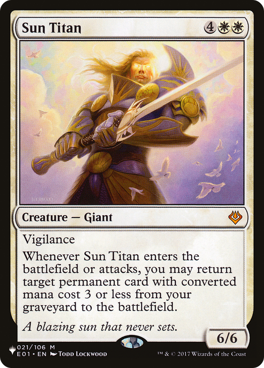 Sun Titan (PLIST-412) - The List - Premium MTG Single from Wizards of the Coast - Just $0.89! Shop now at Game Crave Tournament Store