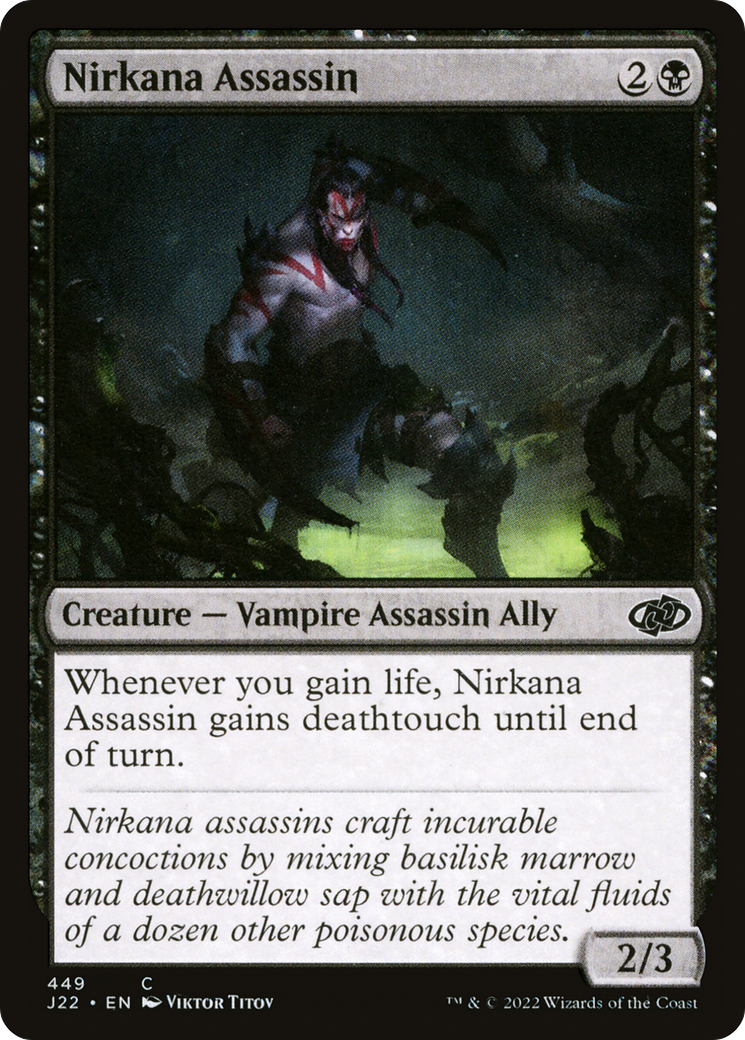 Nirkana Assassin (J22-449) - Jumpstart 2022 - Premium MTG Single from Wizards of the Coast - Just $0.25! Shop now at Game Crave Tournament Store