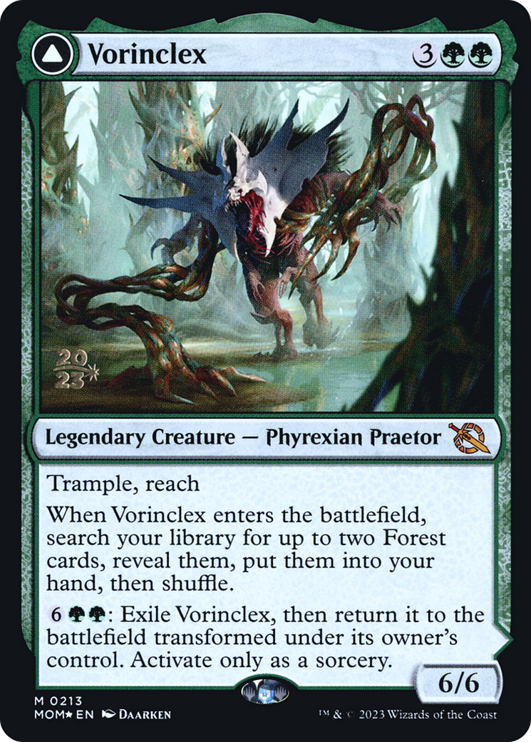 Vorinclex // The Grand Evolution (PMOM-213S) - March of the Machine Promos Foil - Premium MTG Single from Wizards of the Coast - Just $9.92! Shop now at Game Crave Tournament Store