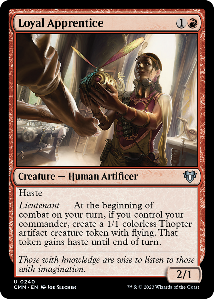 Loyal Apprentice (CMM-240) - Commander Masters Foil - Premium MTG Single from Wizards of the Coast - Just $0.24! Shop now at Game Crave Tournament Store