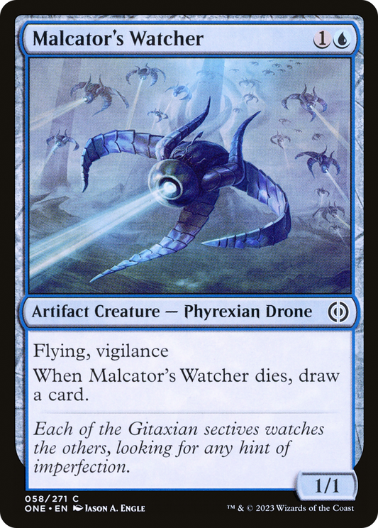 Malcator's Watcher (ONE-058) - Phyrexia: All Will Be One - Premium MTG Single from Wizards of the Coast - Just $0.08! Shop now at Game Crave Tournament Store