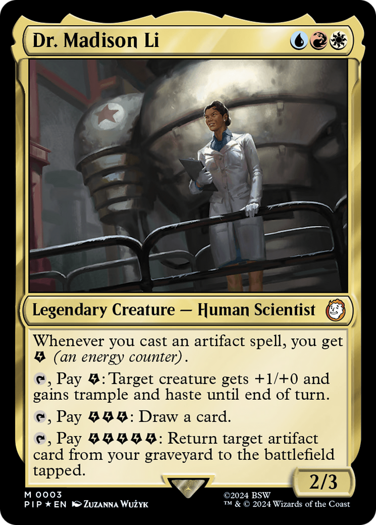 Dr. Madison Li (PIP-003) - Fallout - Premium MTG Single from Wizards of the Coast - Just $0.08! Shop now at Game Crave Tournament Store