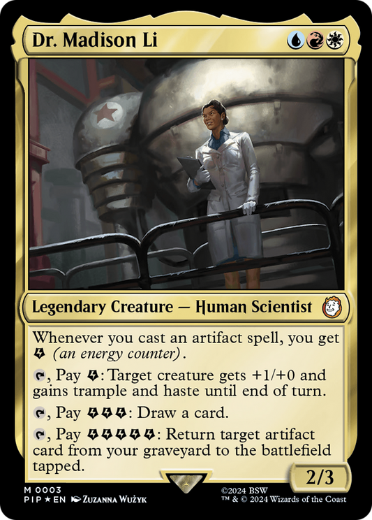 Dr. Madison Li (PIP-003) - Fallout Foil - Premium MTG Single from Wizards of the Coast - Just $0.08! Shop now at Game Crave Tournament Store