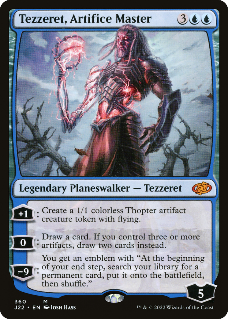 Tezzeret, Artifice Master (J22-360) - Jumpstart 2022 - Premium MTG Single from Wizards of the Coast - Just $2.70! Shop now at Game Crave Tournament Store
