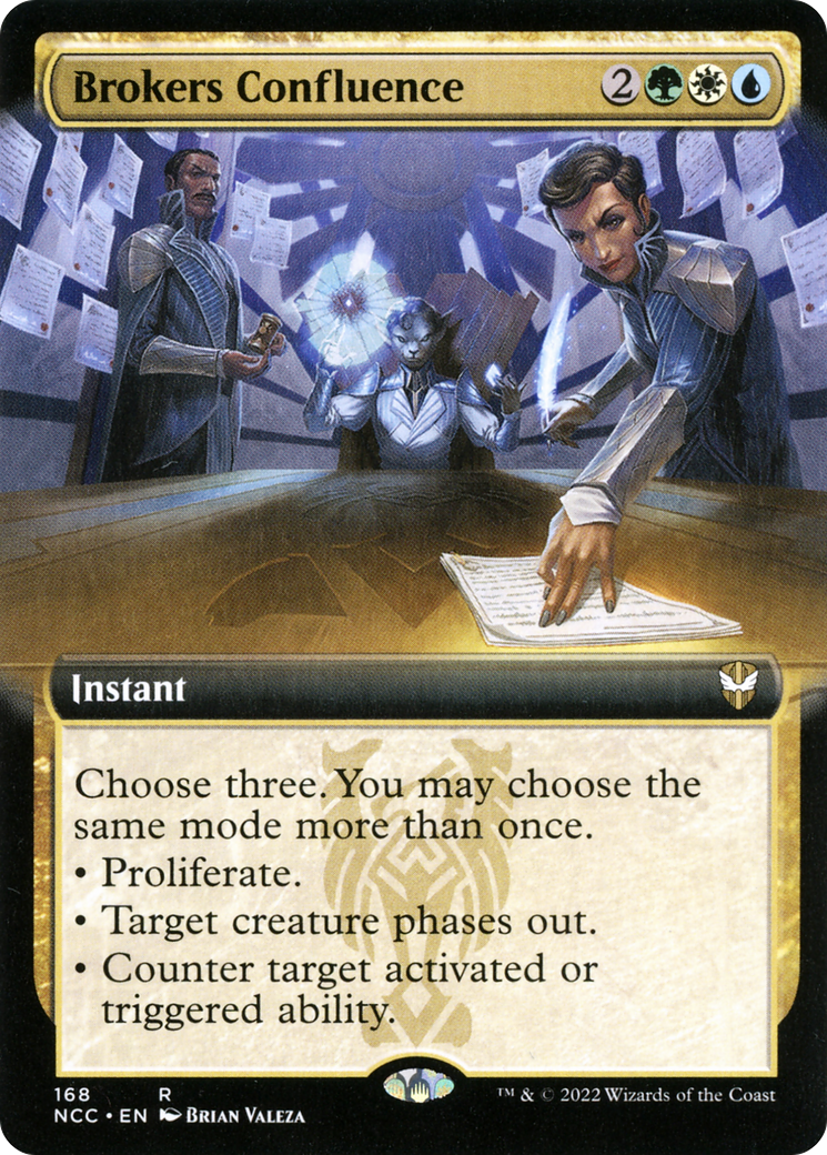 Brokers Confluence (NCC-168) - New Capenna Commander: (Extended Art) - Premium MTG Single from Wizards of the Coast - Just $1.47! Shop now at Game Crave Tournament Store