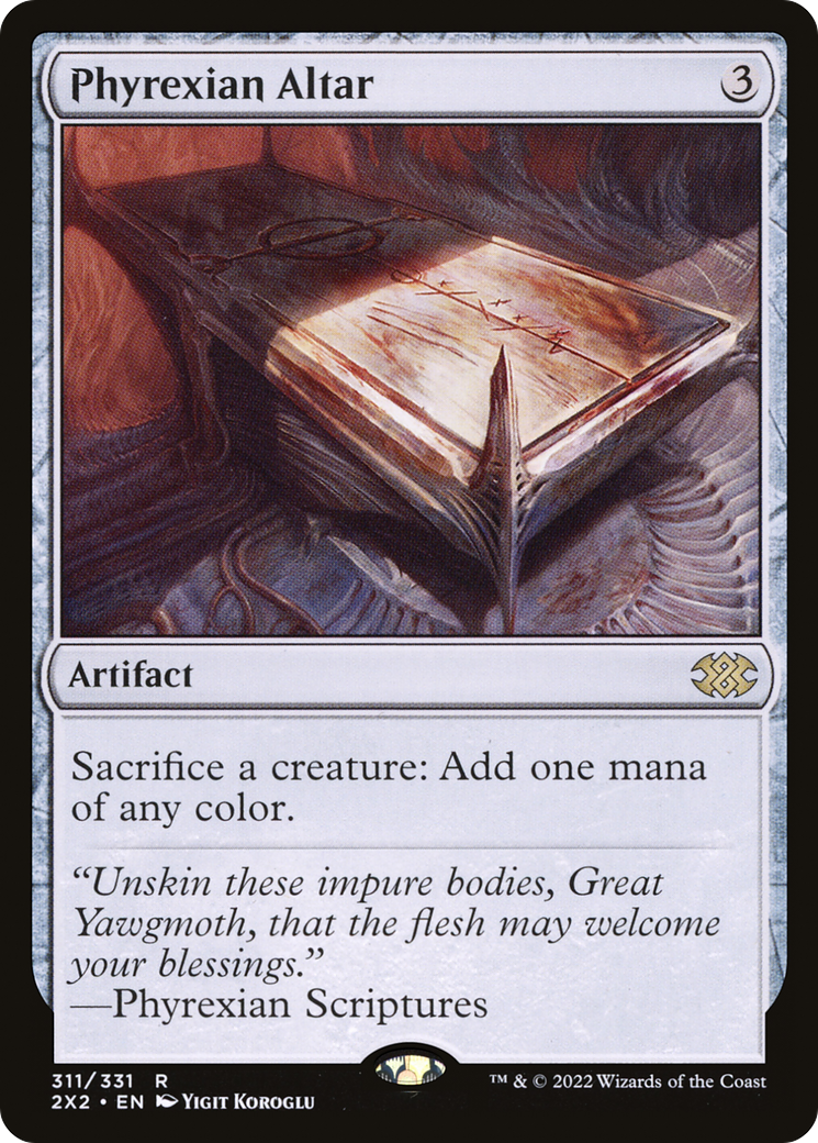 Phyrexian Altar (2X2-311) - Double Masters 2022 - Premium MTG Single from Wizards of the Coast - Just $42.14! Shop now at Game Crave Tournament Store