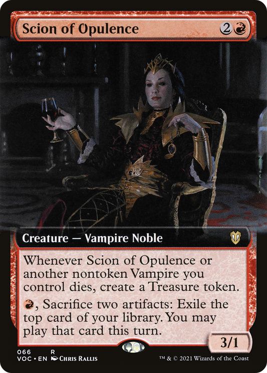 Scion of Opulence (VOC-066) - Crimson Vow Commander: (Extended Art) - Premium MTG Single from Wizards of the Coast - Just $0.08! Shop now at Game Crave Tournament Store